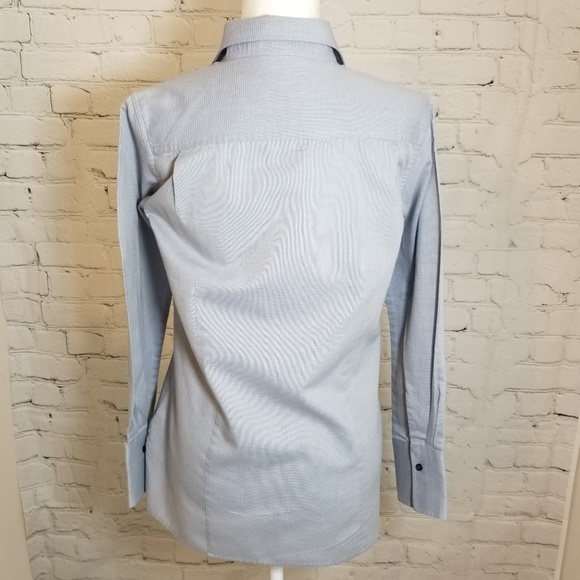 OObe Light Blue Button Down Office Top - Picture 5 of 6